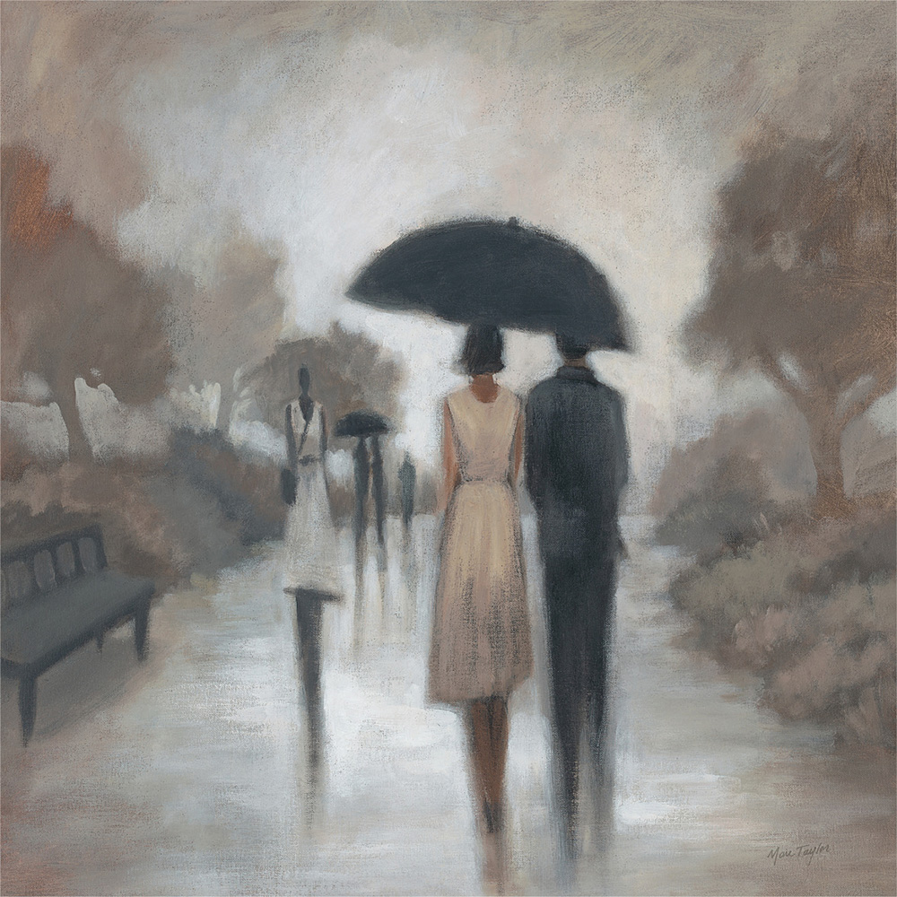 雨中情侣