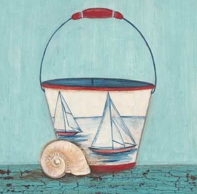 卡通水桶与海星