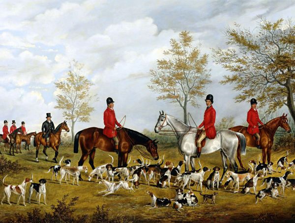 古典人们狩猎场景